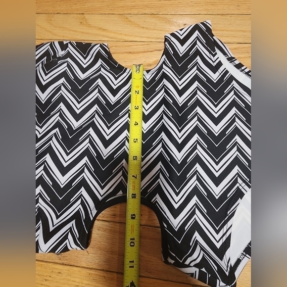 WOMEN'S Bodysuit Small Black and White - Picture 2 of 9